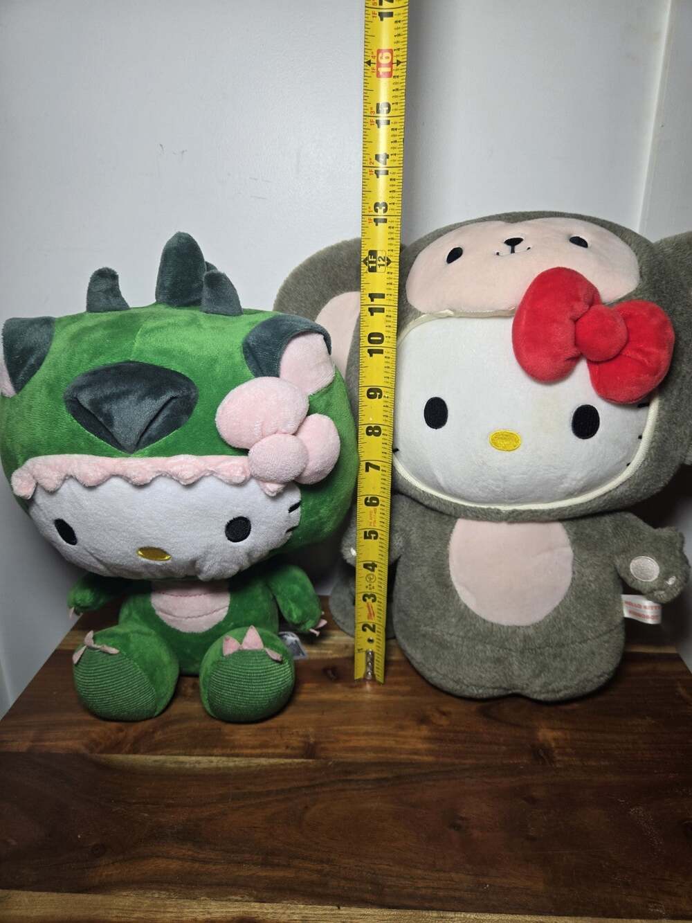 Sanrio Hello Kitty Plush Costume Animal Disguise Monkey, Lizard Or AlligatoLot 2